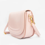 Pink Flap Crossbody Bag