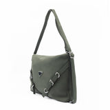Mbellished Black PU Shoulder Bag