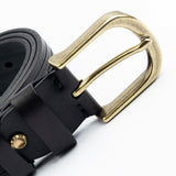 Classic Belt with Antique Brass Buckle