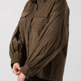 drop-shoulder corduroy shirt