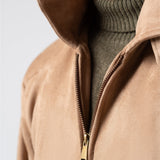 Zipper Suede Jacket