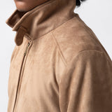 Zipper Suede Jacket