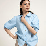 Basic Balloon Sleeve Shirt