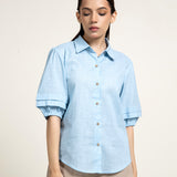 Basic Balloon Sleeve Shirt