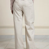 Wide-legged textured Trousers