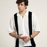 Knitted Button Down Polo