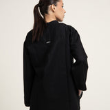 Cotton-linen half Placket Shirt