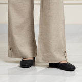 Wide-legged textured Trousers