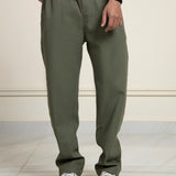 Linen Blend Relaxed Trousers