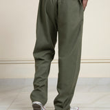 Linen Blend Relaxed Trousers