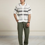 Knitted Button Down Polo