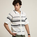 Knitted Button Down Polo