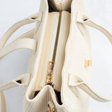 Off White Tote Handbag