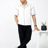 Linen Contrast Resort Shirt