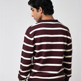 Yarn-dyed Johnny Collar Sweater