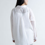 Folk Printed Baggy Shirt with Camisole