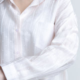 Folk Printed Baggy Shirt with Camisole