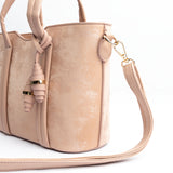 Pink Chic Tote with Tassel Detailing