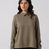 Cotton Twill Collar Shirt