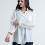 Folk Printed Baggy Shirt with Camisole