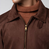 Zipper Suede Jacket