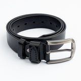 Contemporary Polyurethane Belt with Brushed Steel Buckle