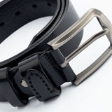 Contemporary Polyurethane Belt with Brushed Steel Buckle