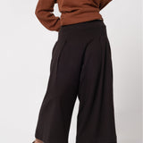 Wide-legged Crop Trousers