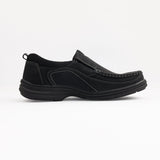 SLIP-ON BLACK CASUAL SHOES