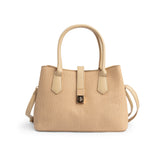 Beige Tote Handbag