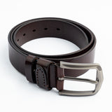 Contemporary Polyurethane Belt with Brushed Steel Buckle