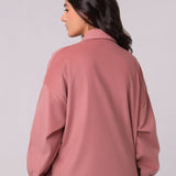 drop-shoulder corduroy shirt
