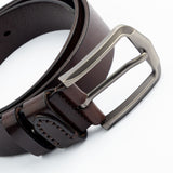 Contemporary Polyurethane Belt with Brushed Steel Buckle