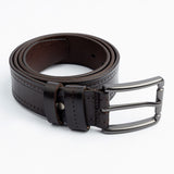 Polyurethane Leather Belt with Dotted Texture