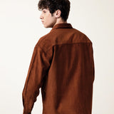 Regular fit corduroy shirt