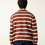 Yarn-dyed Johnny Collar Sweater