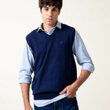 Sleeveless V-Neck Sweater