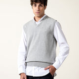 Sleeveless V-Neck Sweater