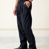 Charcoal Pleated Pants