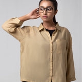 Crepe Button down shirt