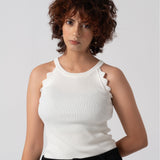Halter Ribbed Tank Top
