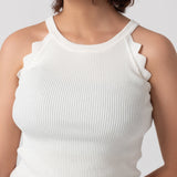 Halter Ribbed Tank Top