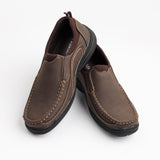 SLIP-ON BROWN CASUAL SHOES
