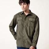 Regular fit corduroy shirt