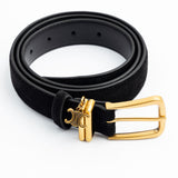 Suede-Finish Artificial Leather Belt