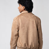 Zipper Suede Jacket