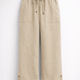 Wide-legged textured Trousers