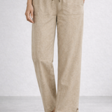 Wide-legged textured Trousers