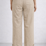 Wide-legged textured Trousers