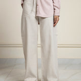 Wide-legged textured Trousers